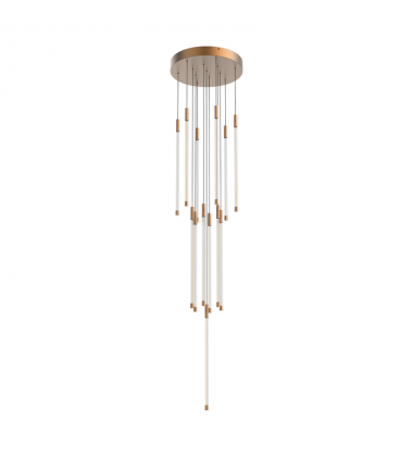 MP75121-BG-UNV-010-Motif 21-in Brushed Gold LED Multi Pendant