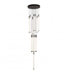 MP75121-BK-UNV-010-Motif 21-in Black LED Multi Pendant