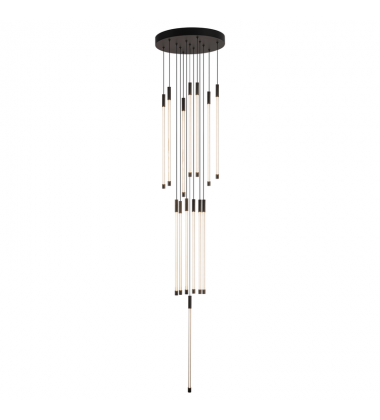 MP75121-BK-UNV-010-Motif 21-in Black LED Multi Pendant