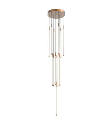 MP75127-BG-UNV-010-Motif 27-in Brushed Gold LED Multi Pendant
