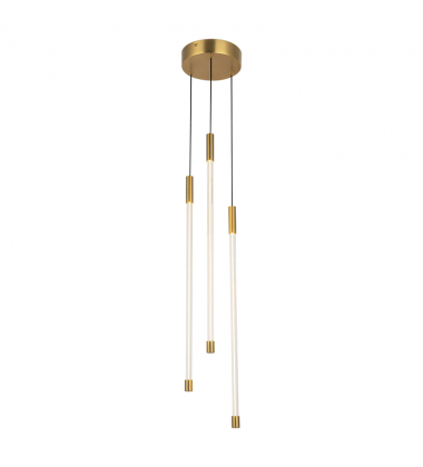MP75221-BG-UNV-Motif 21-in Brushed Gold LED Multi Pendant