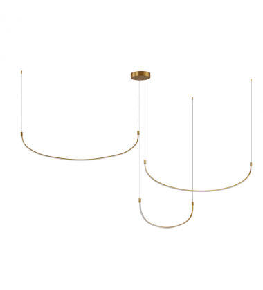 MP89370-BG-UNV-Talis 70-in Brushed Gold LED Multi Pendant