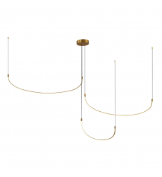 MP89390-BG-UNV-Talis 90-in Brushed Gold LED Multi Pendant