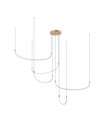  MP89570-BG-Talis 70-in Brushed Gold LED Multi Pendant