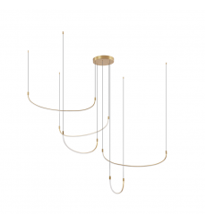 MP89570-BG-UNV-Talis 70-in Brushed Gold LED Multi Pendant