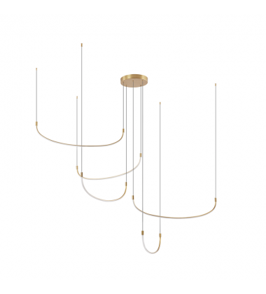 MP89570-BG-UNV-Talis 70-in Brushed Gold LED Multi Pendant