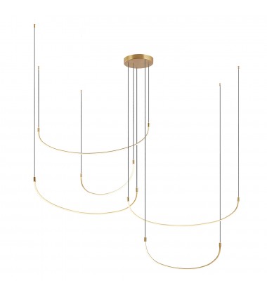  MP89590-BG-Talis 90-in Brushed Gold LED Multi Pendant