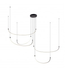  MP89590-BK-Talis 90-in Black LED Multi Pendant