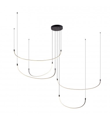  MP89590-BK-Talis 90-in Black LED Multi Pendant