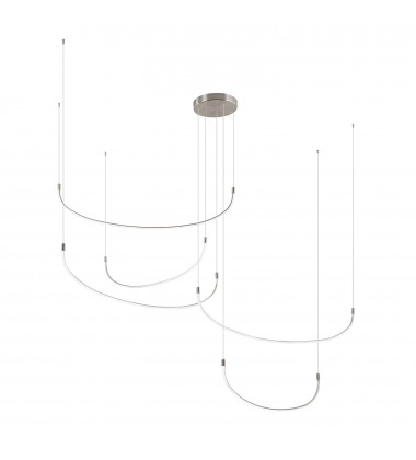  MP89590-BN-Talis 90-in Brushed Nickel LED Multi Pendant