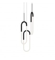  MP95103-BK-Huron 3 Head Black LED Multi Pendant
