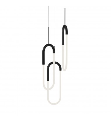  MP95103-BK-Huron 3 Head Black LED Multi Pendant