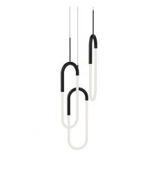 MP95103-BK-UNV-Huron 3 Head Black LED Multi Pendant