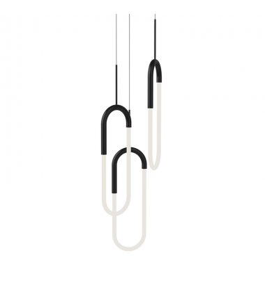 MP95103-BK-UNV-Huron 3 Head Black LED Multi Pendant