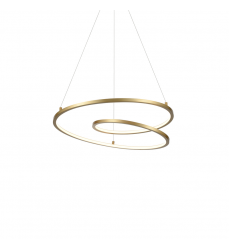 PD11119-AN-UNV-Twist 19-in Antique Brass LED Pendant