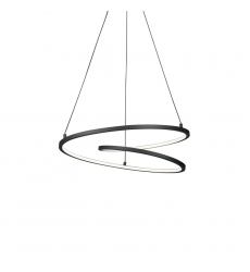PD11119-BK-UNV-Twist 19-in Black LED Pendant