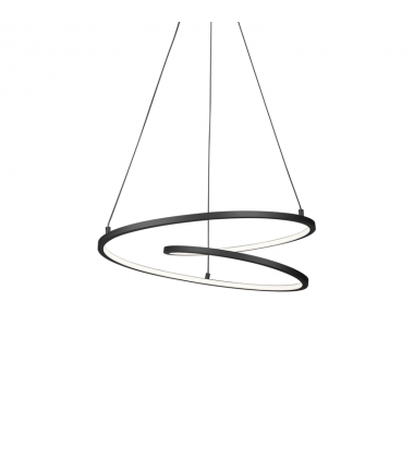 PD11119-BK-UNV-Twist 19-in Black LED Pendant
