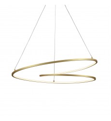  PD11132-AN-Twist 32-in Antique Brass LED Pendant