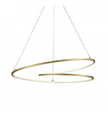  PD11132-AN-Twist 32-in Antique Brass LED Pendant
