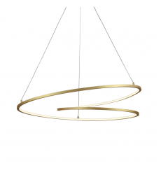 PD11132-AN-UNV-Twist 32-in Antique Brass LED Pendant