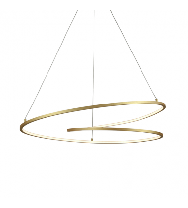 PD11132-AN-UNV-Twist 32-in Antique Brass LED Pendant