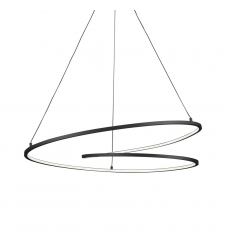 PD11132-BK-UNV-Twist 32-in Black LED Pendant