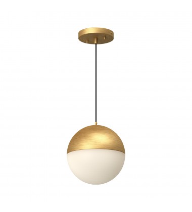  PD11708-BG-Monae 8-in Brushed Gold LED Pendant