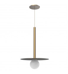  PD15519-BG-Elixir 19-in Brushed Gold LED Pendant