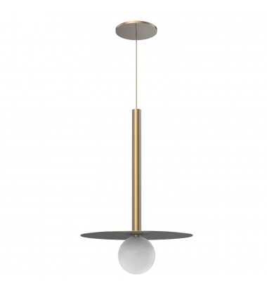  PD15519-BG-Elixir 19-in Brushed Gold LED Pendant
