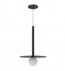  PD15519-BK-Elixir 19-in Black LED Pendant