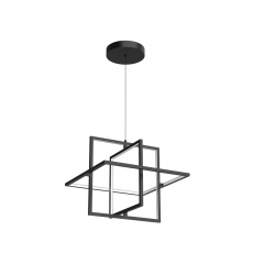 PD16320-BK-UNV-Mondrian 20-in Black LED Pendant PD16320-BK-UNV-Mondrian 20-in Black LED Pendant