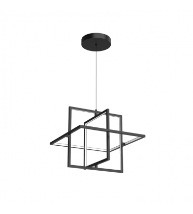 PD16320-BK-UNV-Mondrian 20-in Black LED Pendant PD16320-BK-UNV-Mondrian 20-in Black LED Pendant