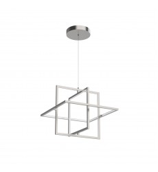  PD16320-BN-Mondrian 20-in Brushed Nickel LED Pendant