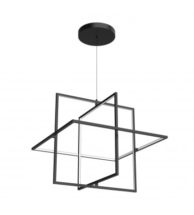  PD16328-BK-Mondrian 28-in Black LED Pendant
