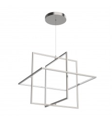  PD16328-BN-Mondrian 28-in Brushed Nickel LED Pendant