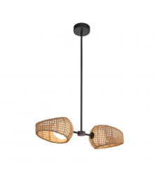 PD20602-BK/OP-UNV-Lanai 2 Head Black/Opal Glass LED Pendant PD20602-BK/OP-UNV-Lanai 2 Head Black/Opal Glass LED Pendant
