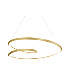 PD22339-BG-BlackWire-Ampersand 39-in Brushed Gold LED Pendant