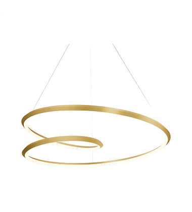 PD22339-BG-UNV-010-Ampersand 39-in Brushed Gold LED Pendant