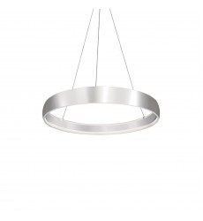  PD22735-BS-Halo 35-in Brushed Silver LED Pendant