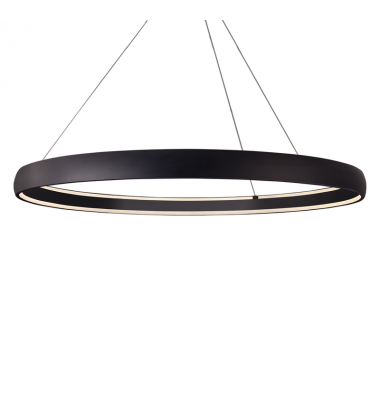 PD22772-BK-UNV-010-Halo 72-in Black LED Pendant PD22772-BK-UNV-010-Halo 72-in Black LED Pendant