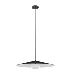  PD22824-BK/WH-Cruz 24-in Metal - Black/White LED Pendant