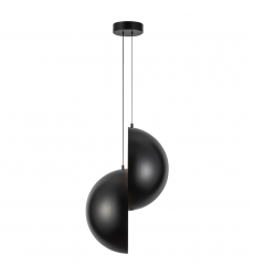 PD23224-BK-Void 24-in Black dimmable LED Pendant