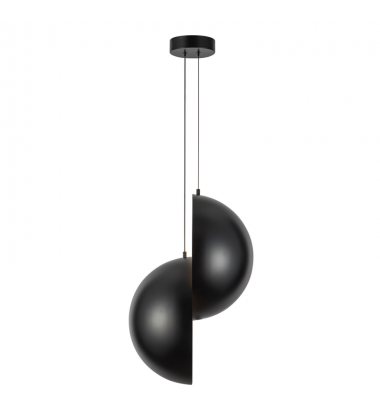 PD23224-BK-Void 24-in Black dimmable LED Pendant