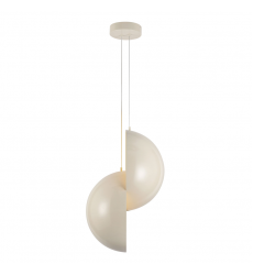 PD23224-PW-Void 24-in Pearl White dimmable LED Pendant