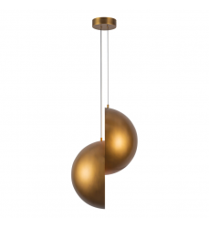 PD23224-VB-Void 24-in Vintage Brass dimmable LED Pendant