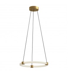  PD24716-BG-Bruni 16-in Brushed Gold LED Pendant