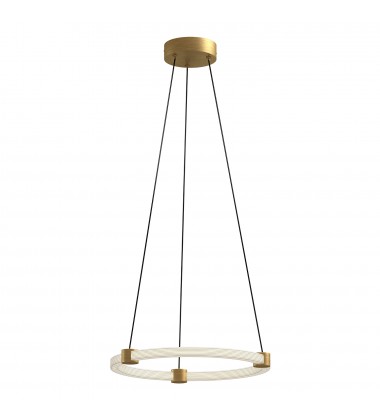  PD24716-BG-Bruni 16-in Brushed Gold LED Pendant