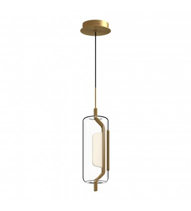  PD28515-BG-Hilo 5-in Brushed Gold LED Pendant