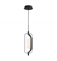  PD28515-BK-Hilo 5-in Black LED Pendant