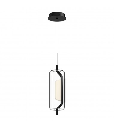  PD28515-BK-Hilo 5-in Black LED Pendant